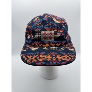 Obey Hat 5 Panel Tribal Southwestern Print Mens Cap Adjustable Aztec Colorful OS